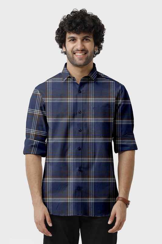 Stylish mens checked shirts