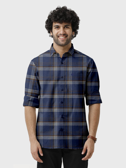 Stylish mens checked shirts