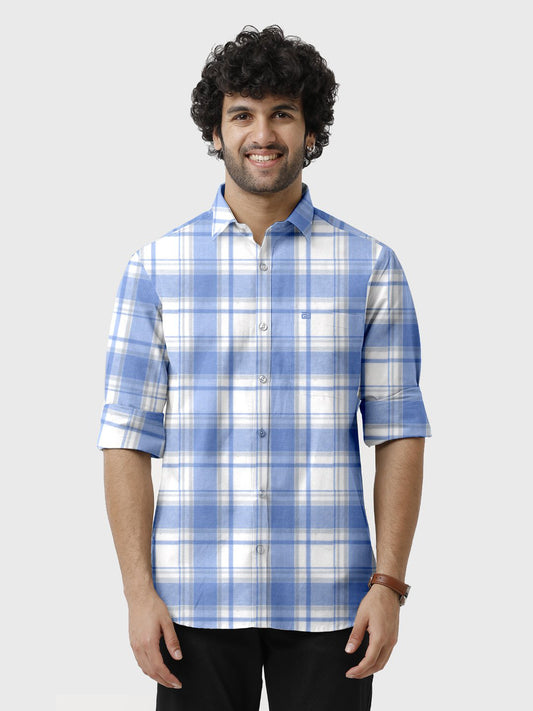 Stylish mens checked shirts