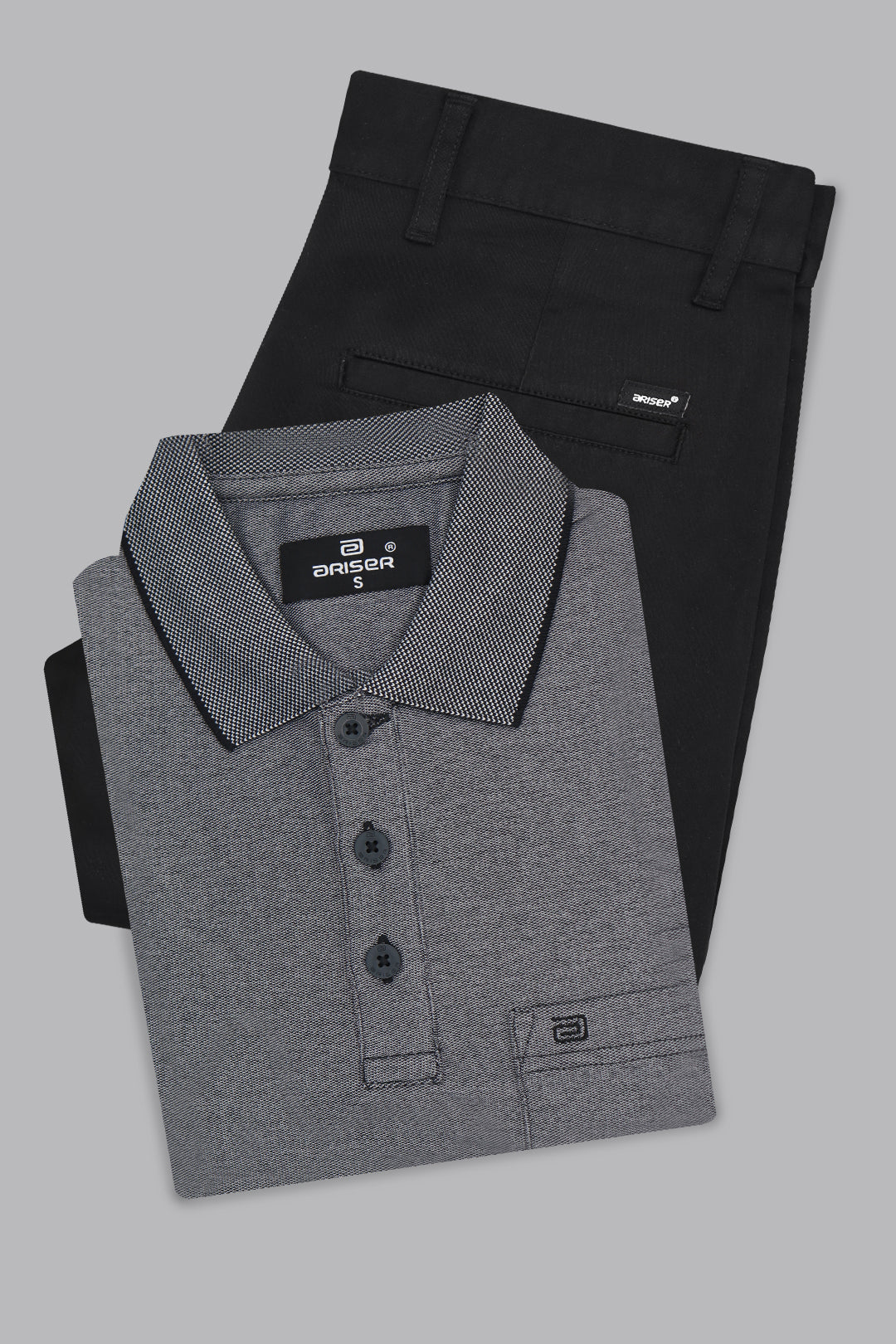 Casual office wear black outfit for men