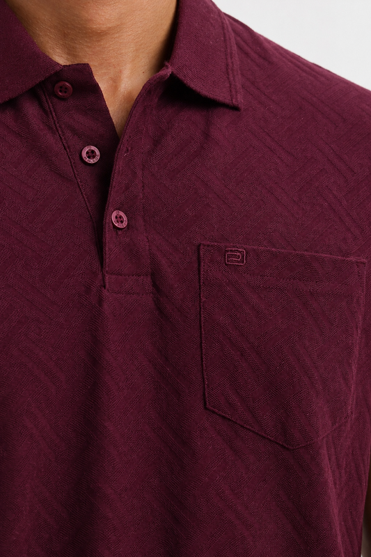 Clark Polo - Garnet Ember T-Shirts For Men | Ariser