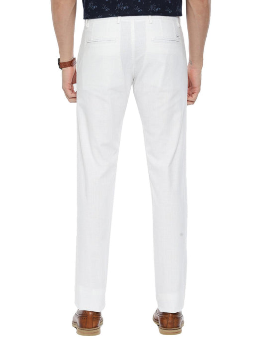 Kansas - White Trouser For Men | Ariser