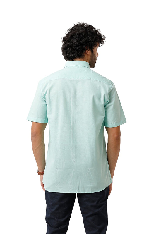 Jute Classic - Greenish Blue Formal Shirt For Men | Ariser