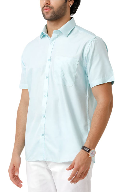 Tuscany - Teal Green Formal Shirts for Men | Ariser