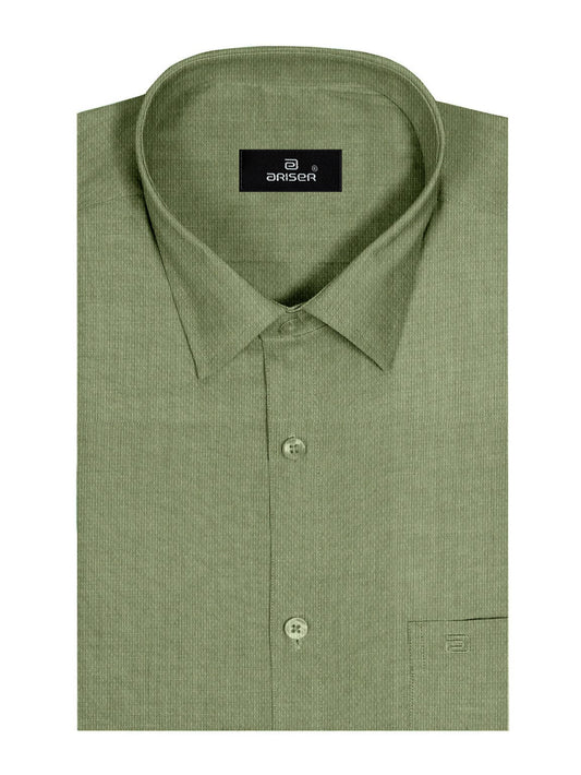 Uathayam Butter Soft Cotton White Formal Shirt