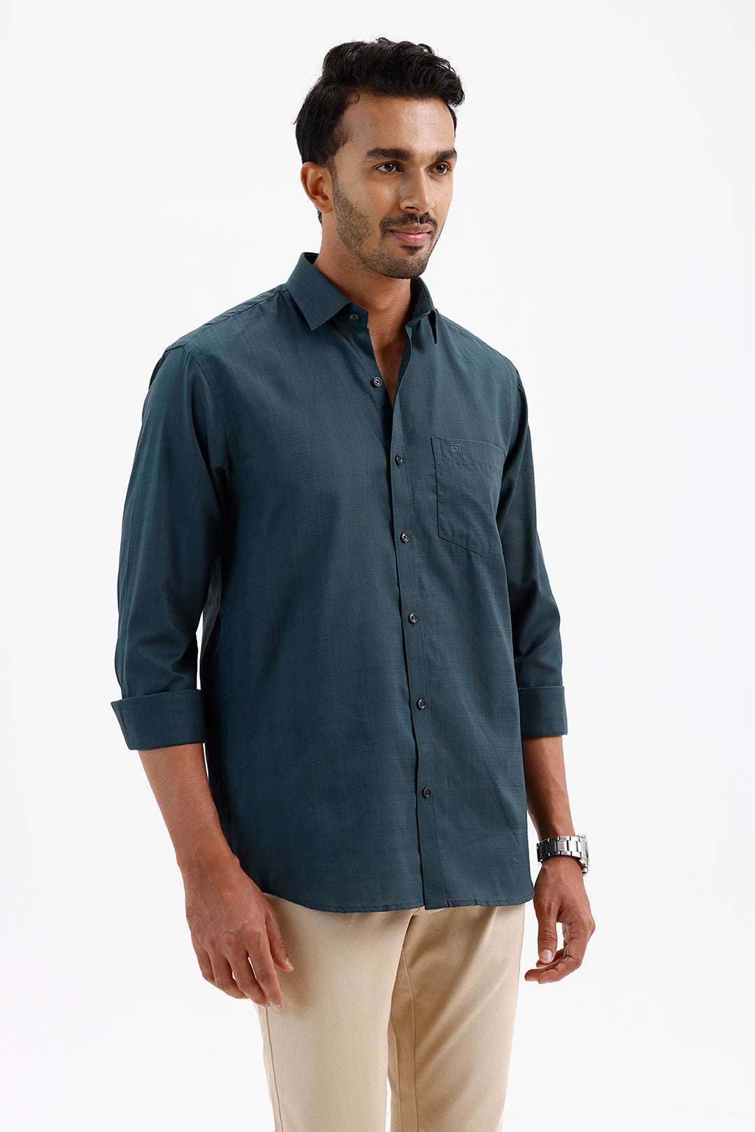 Stylish Deep Ocean Teal Amalfi Men's Formal Shirt