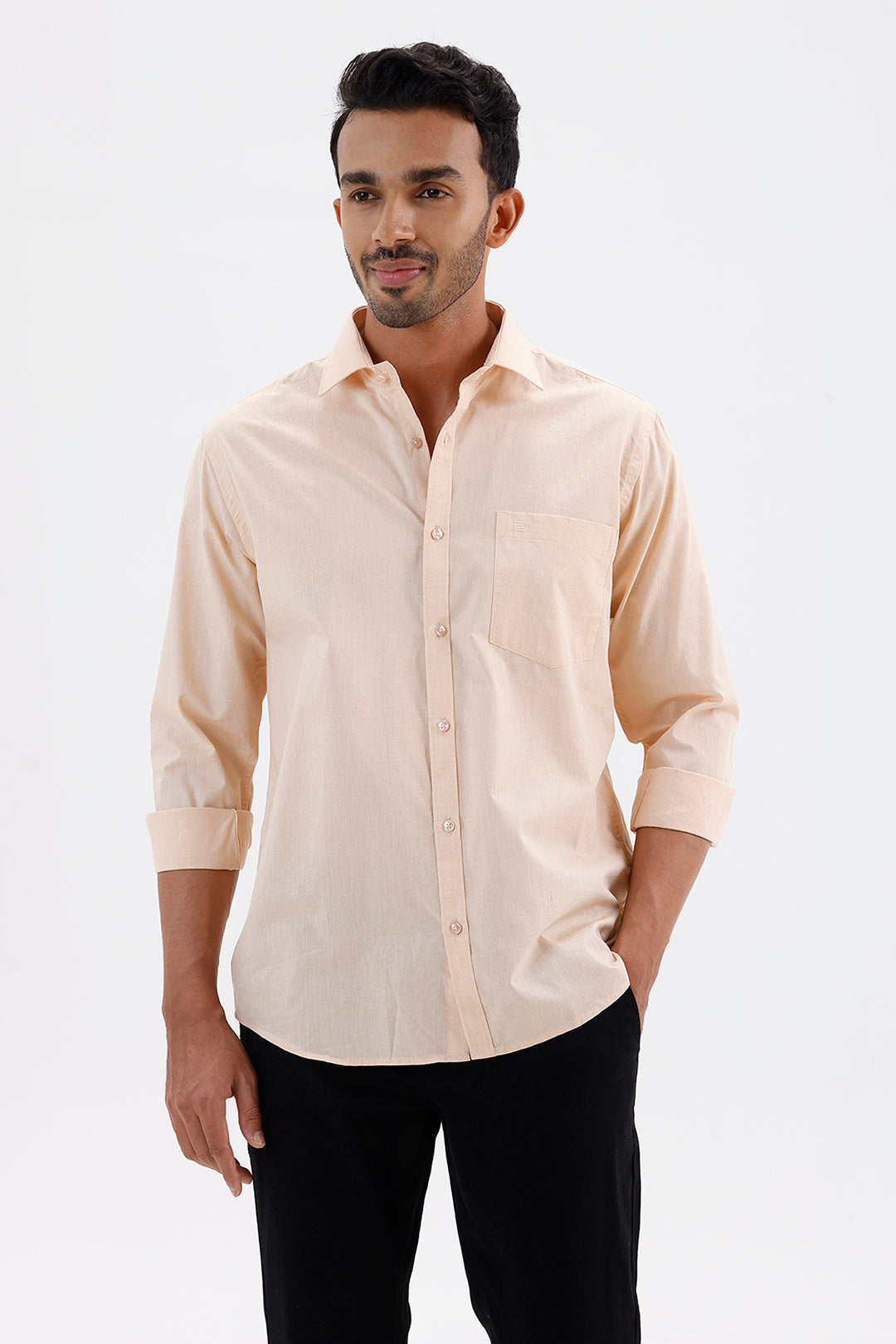 Men's Vanilla Cream Azure Formal Shirt