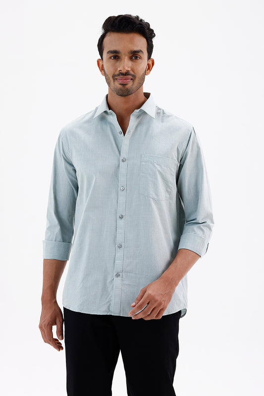 Men's Mist Grey Azure Formal Shirt