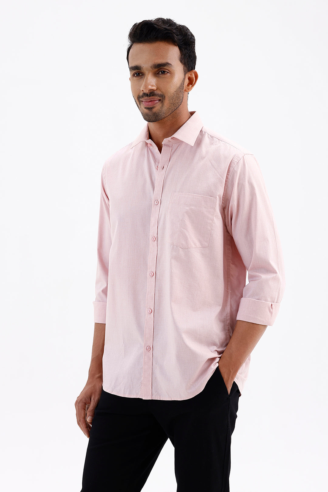Stylish Soft Pink Azure Men's Formal Shirt