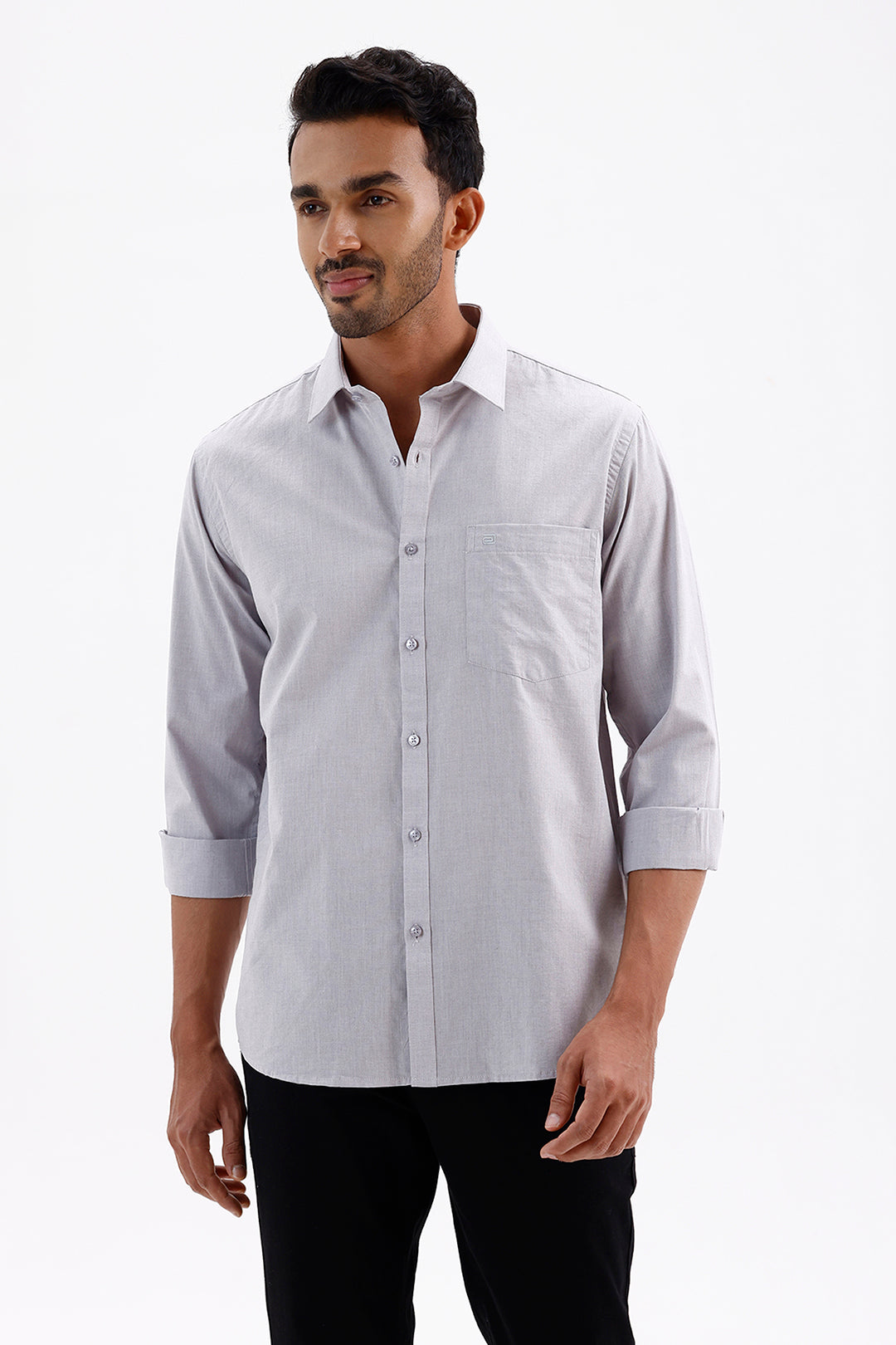 Men's Steel Gray Azure Formal Shirt