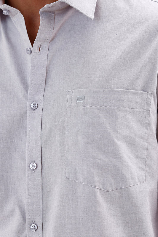 Steel Gray Formal Shirt for Men by Azure