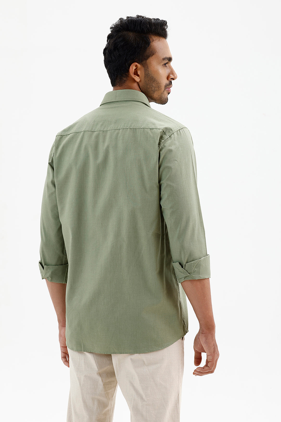 Premium Olive Mist Green Formal Shirt for Men