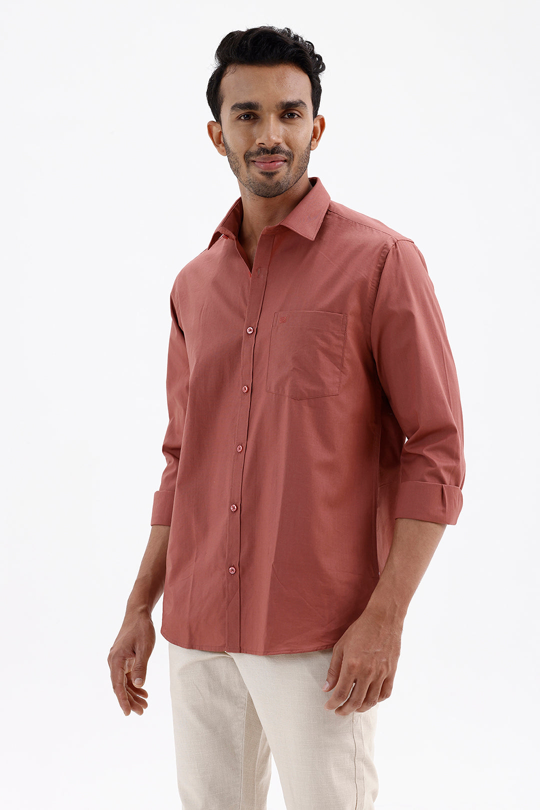 Stylish Redwood Azure Men's Formal Shirt