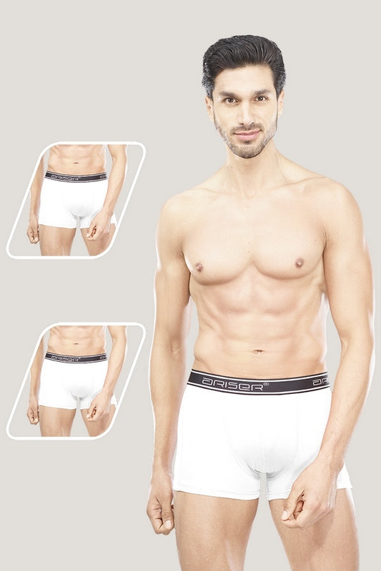 White Trunks with Outer Elastic