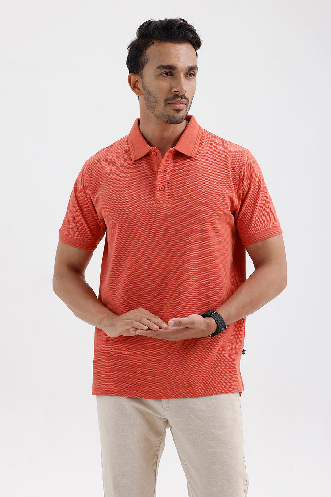 Men's Coral Rust Canton Polo T-Shirt