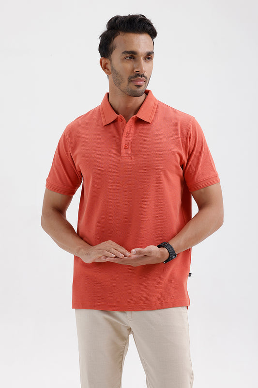 Men's Coral Rust Canton Polo T-Shirt
