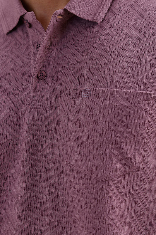 Mulberry Mist Polo T-Shirt for Men by Clark Polo