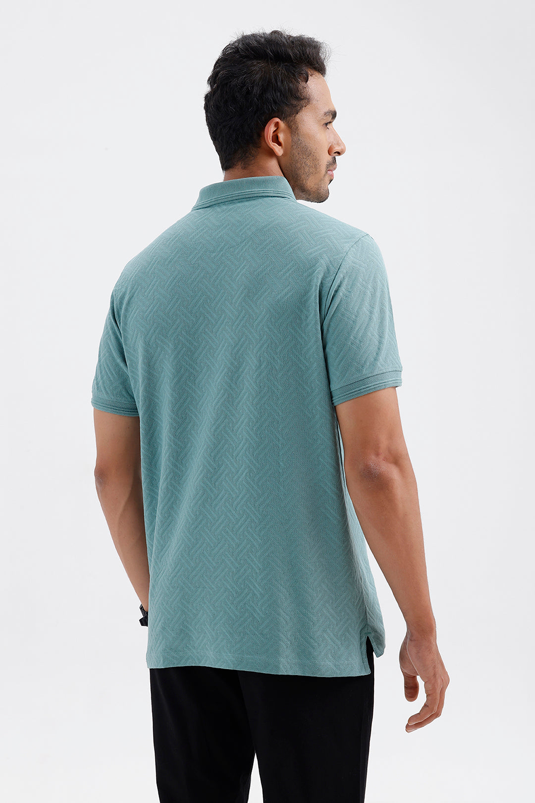 Stylish Frosted Mint Clark Polo Men's T-Shirt