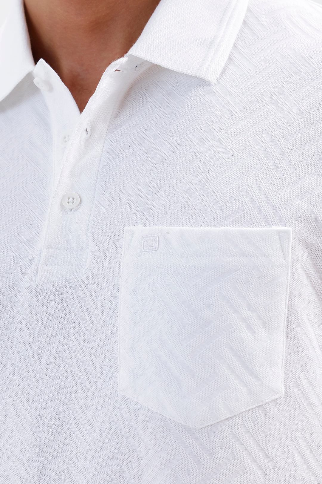 Cloud White Polo T-Shirt for Men by Clark Polo