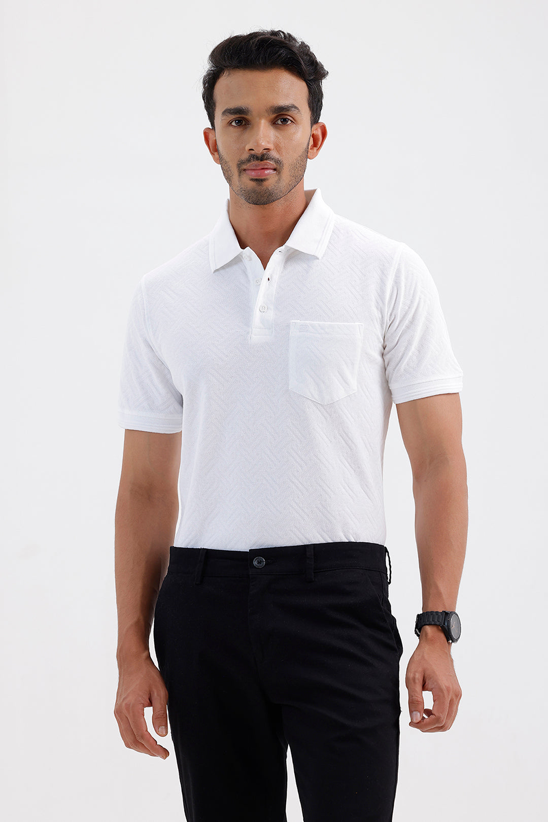 Men's Cloud White Clark Polo T-Shirt