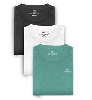 ARISER Cotton Rich Blend Round Neck Solid T-Shirt Combo-56 ( Pack Of 3 )