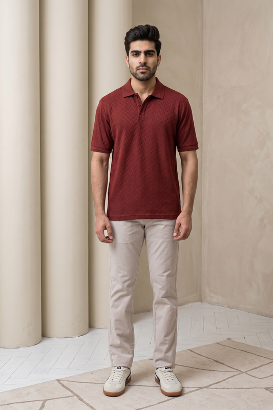 Royal Maroon Polo T-Shirt