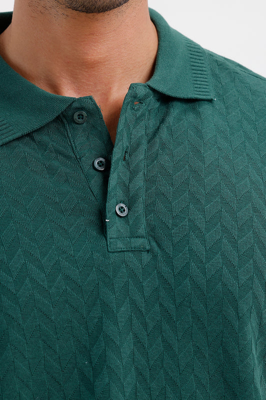 Deep Emerald Polo T-Shirt for Men by Fashion Polo