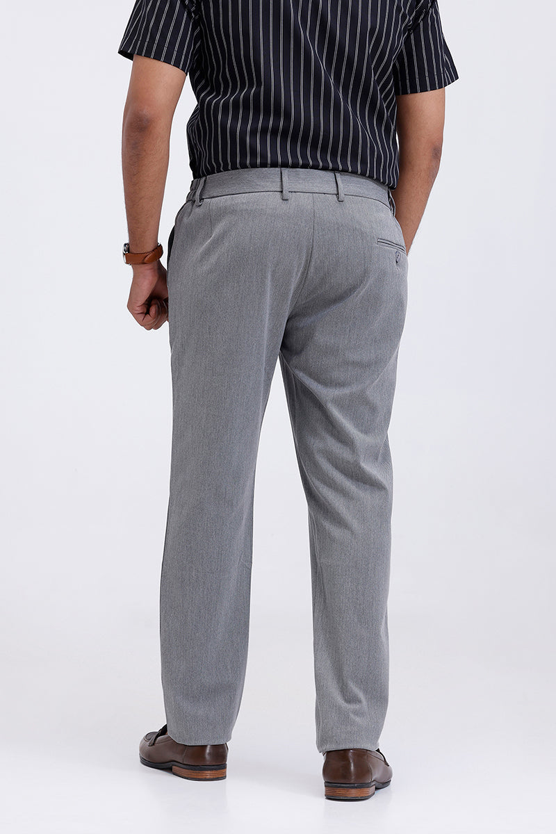 Ariser deep gray stretch fabric trousers for men