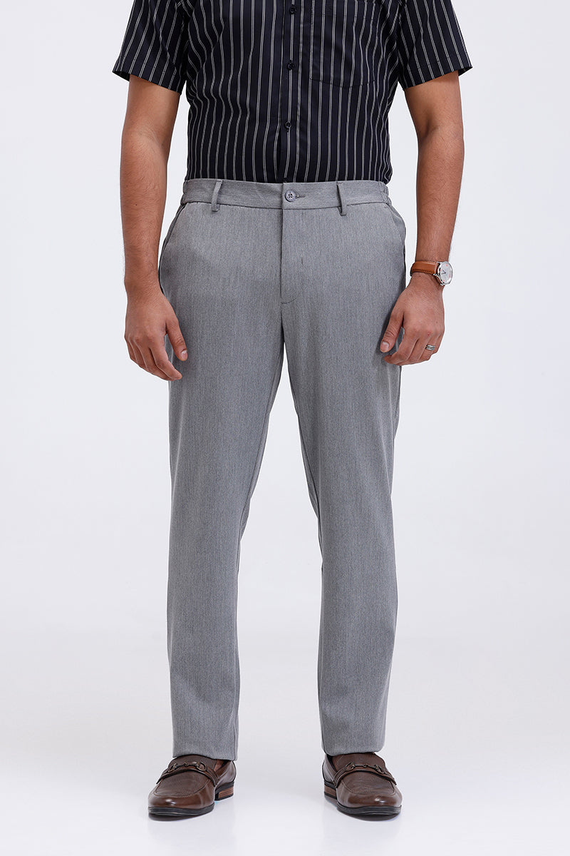 Men’s deep grey business trousers flexi fit