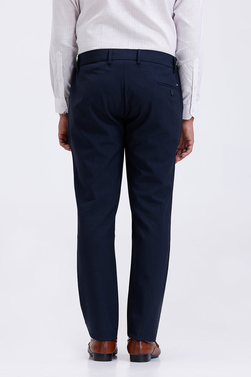 Comfort stretch twilight blue trousers for men