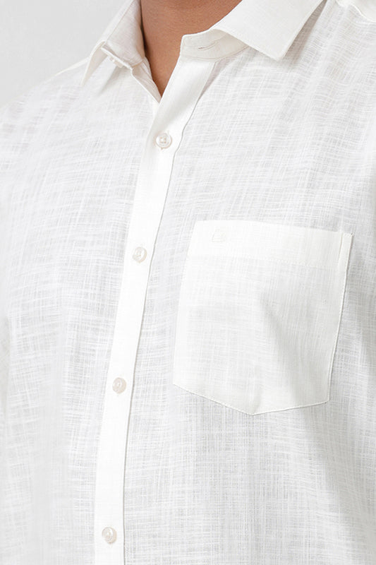 Ariser Men's Off White Shirt and Steel Blue Chino Trouser Combo