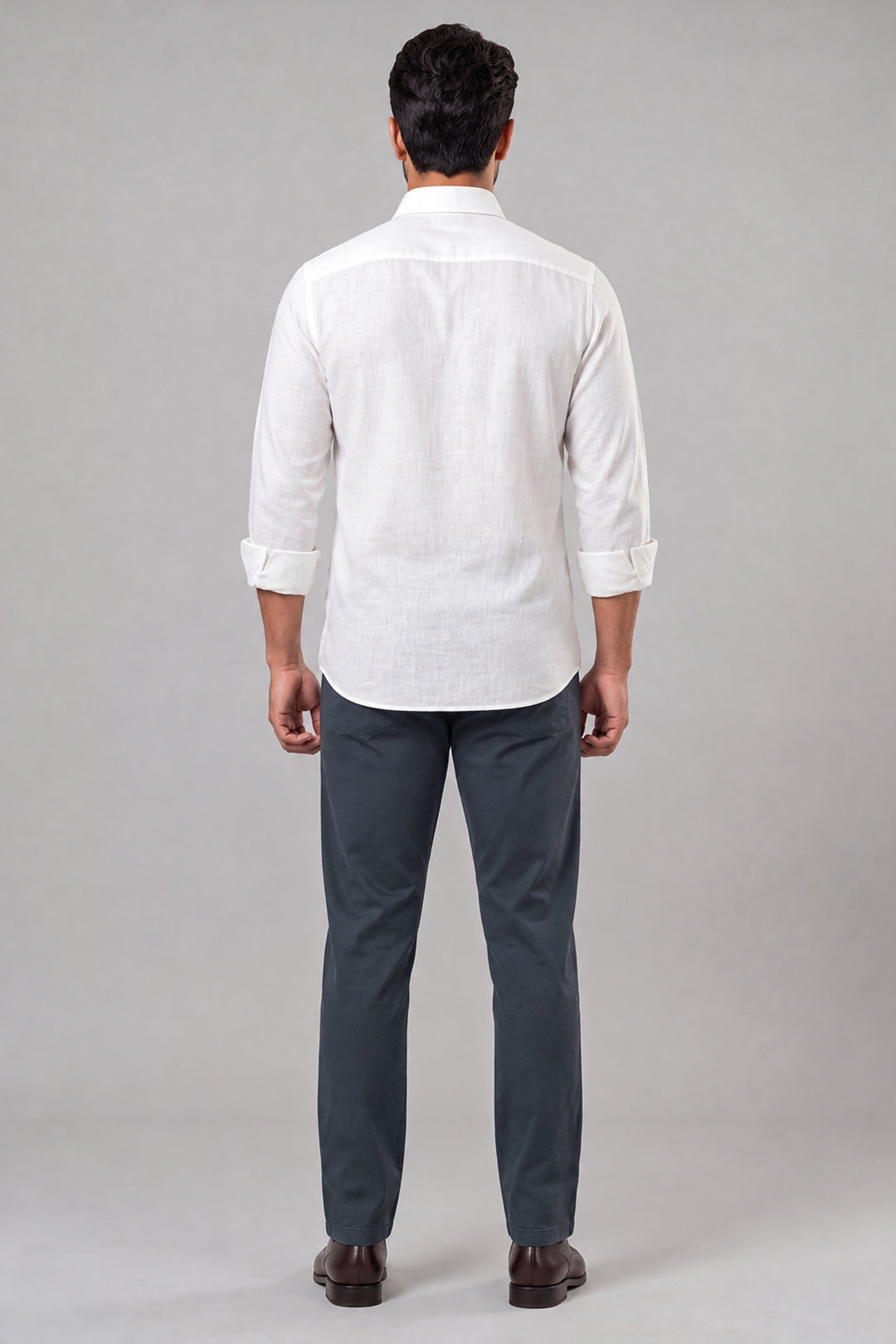 Ariser Indo Cotton and Modern Chino Steel Blue Formal Wear Combo