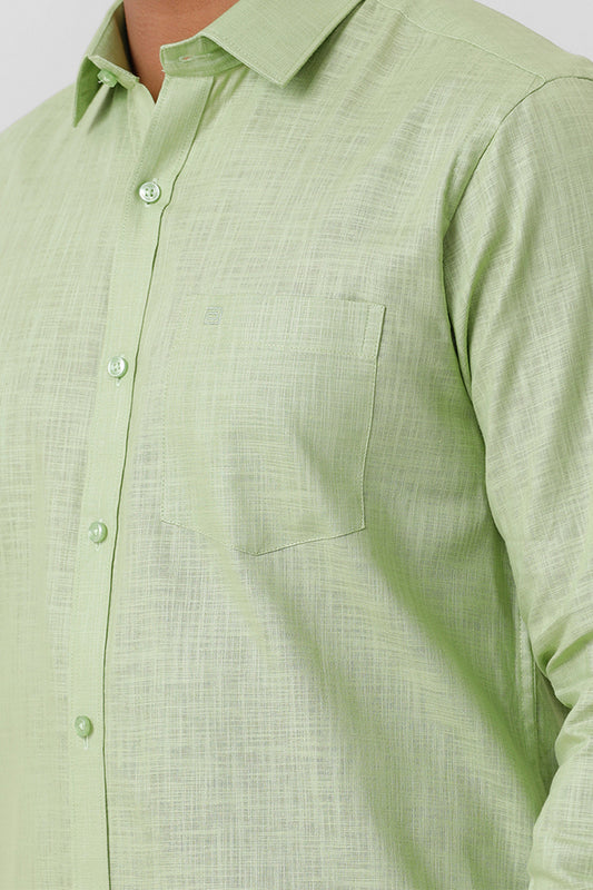 Ariser Men's Summer Green Shirt and Cream White Chino Trouser Combo