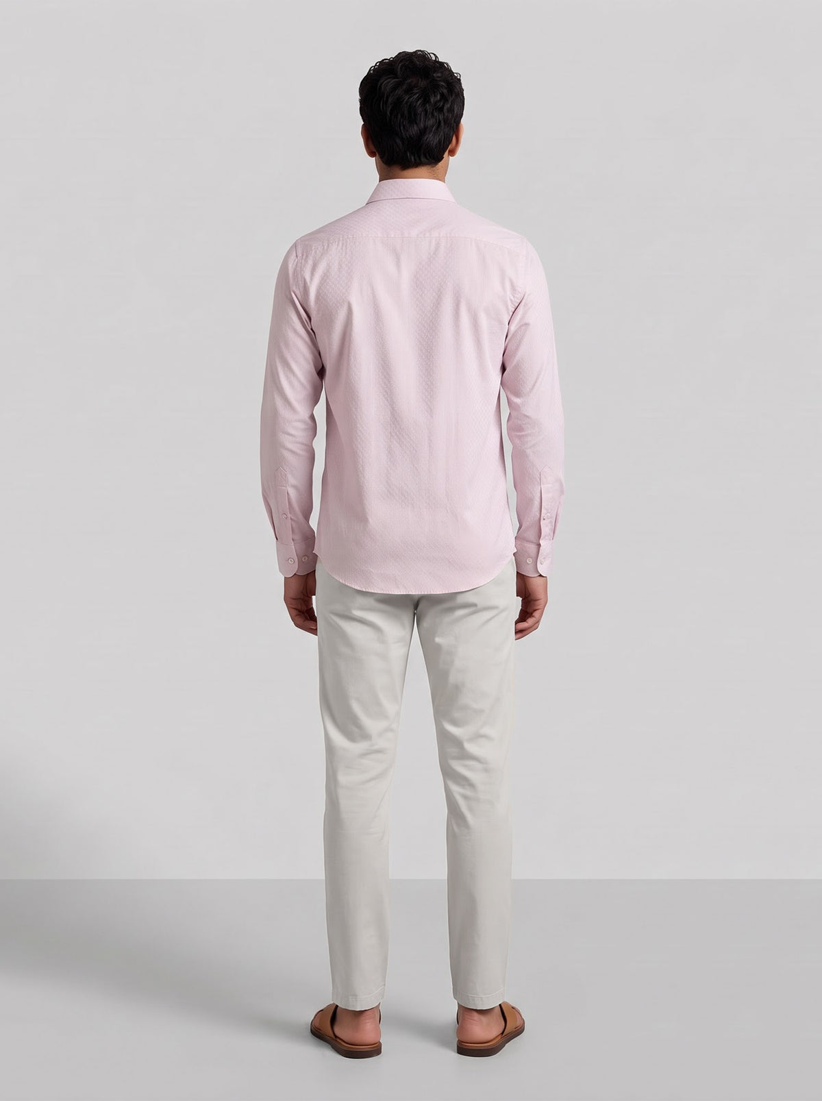 Ariser Italian Dobby and Modern Chino Beige Formal Wear Combo