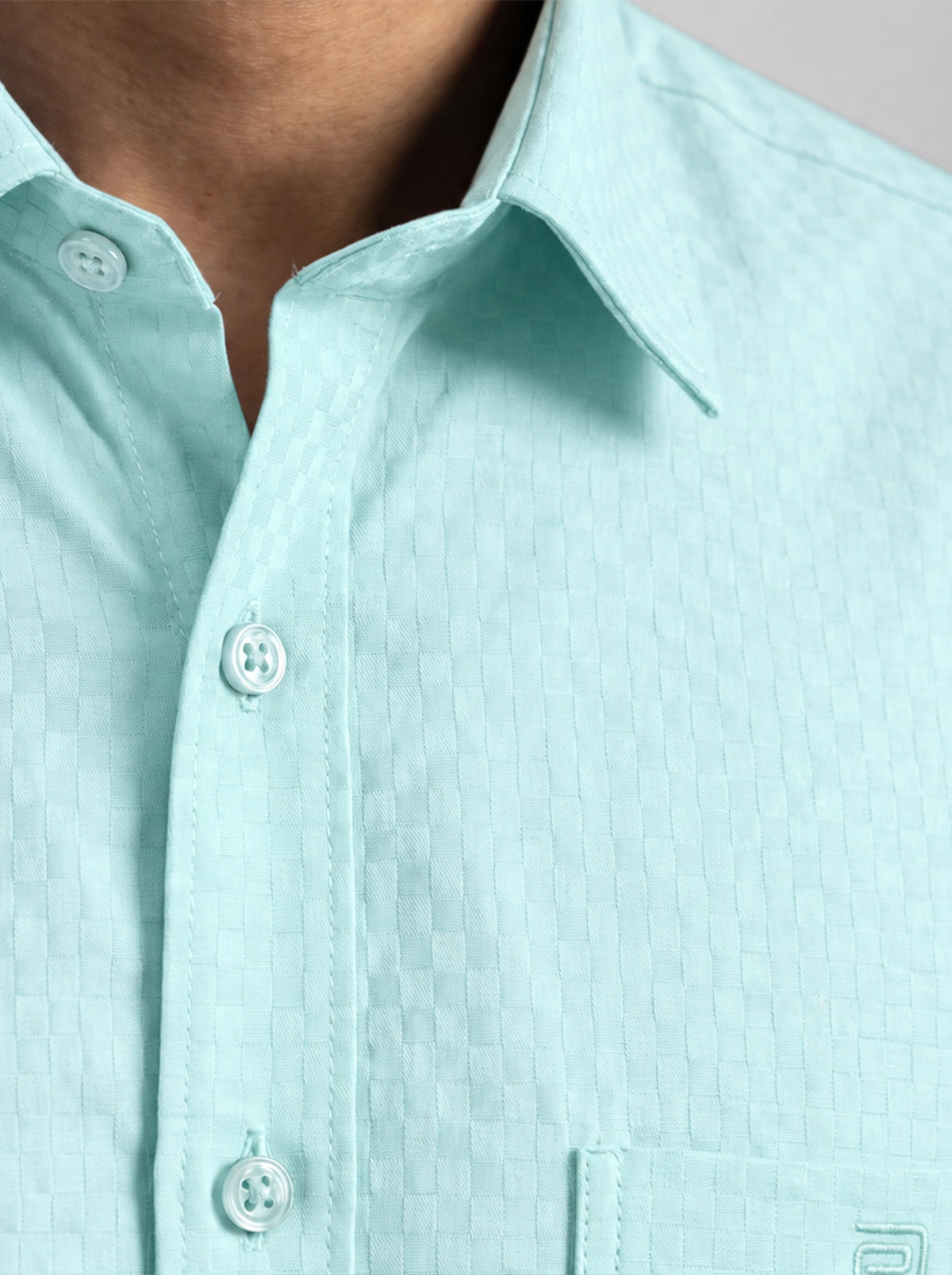 Ariser Men's Aqua Mint Formal Shirt and Midnight Blue Executive Trouser Combo