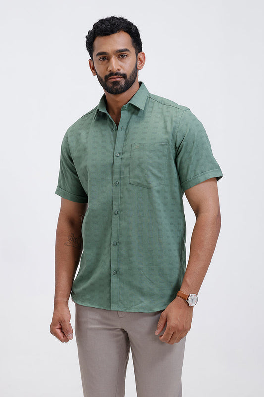 Mexican dobby light olive green