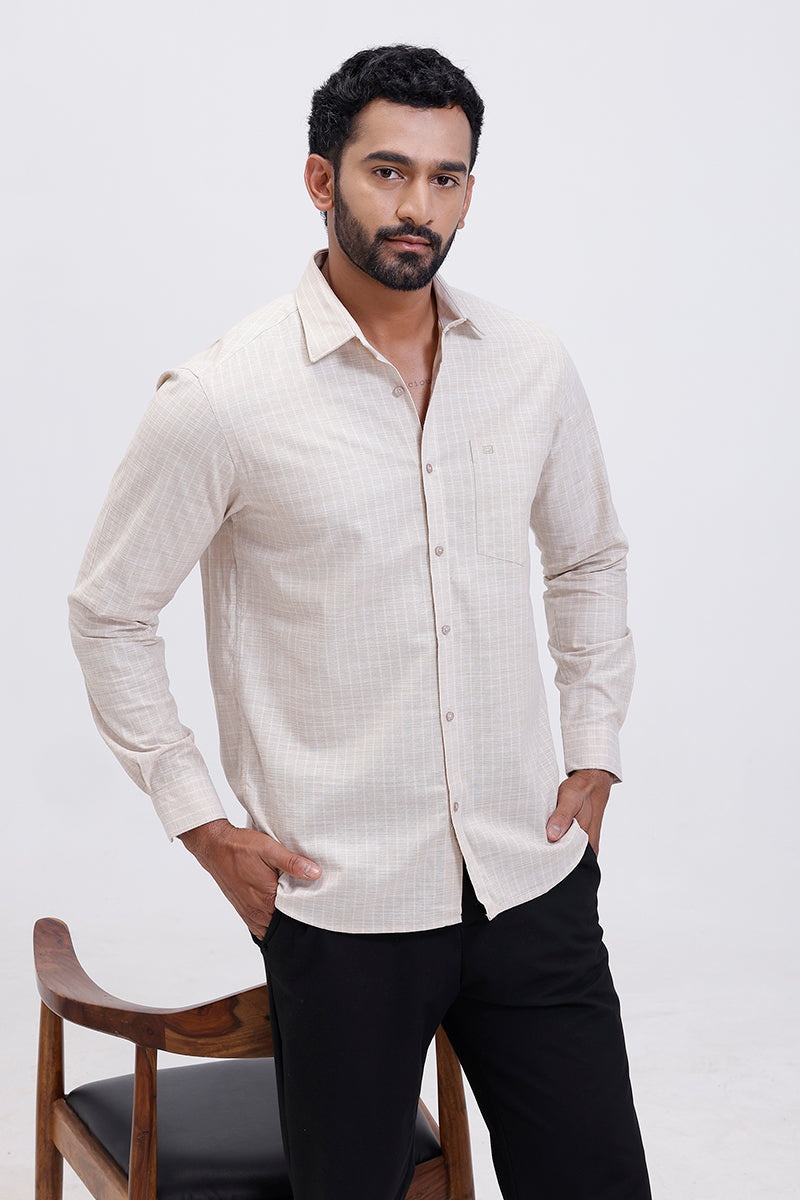 ariser men everyday casual shirt desert sand