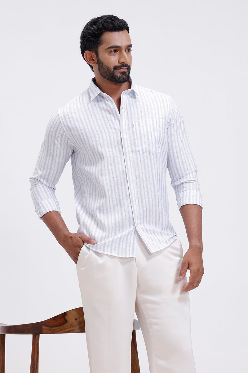 light sky blue casual shirt for men ariser