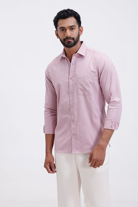 Dusty rose pink formal shirt for men