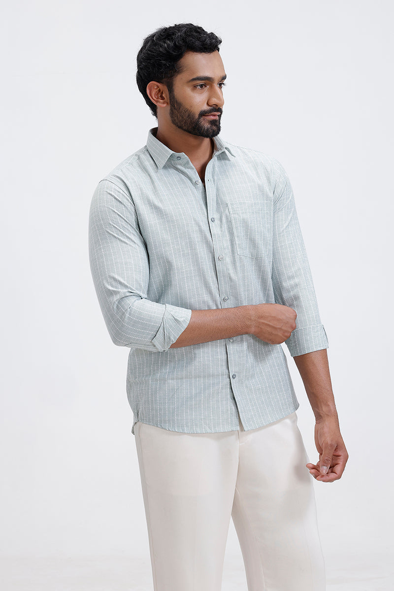 ariser men everyday casual shirt mint green