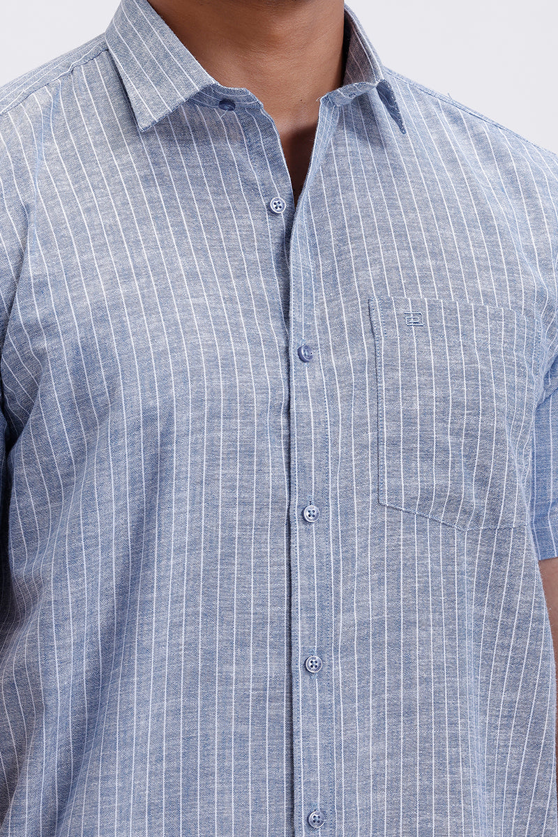 ariser dusty blue casual shirt men