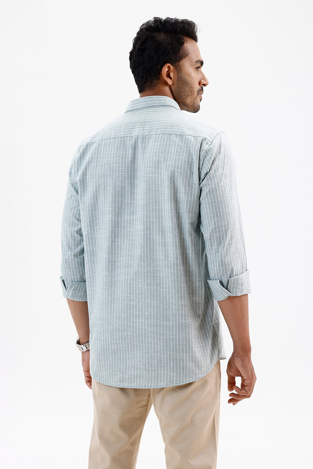Stylish Pale Green Jeta Men's Casual Shirt