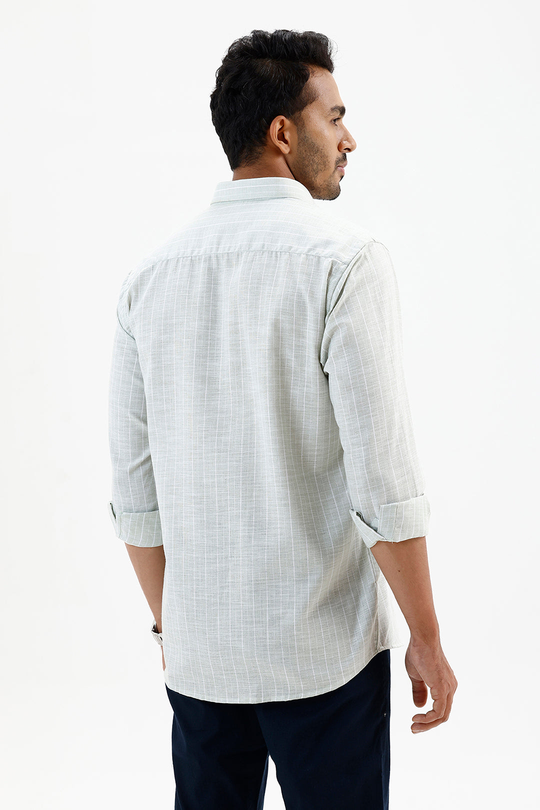 Stylish Ice Mint Jeta Men's Casual Shirt