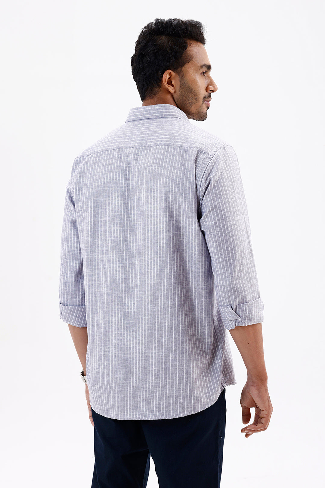 Jeta Men's Misty Purple Cotton Casual Shirt