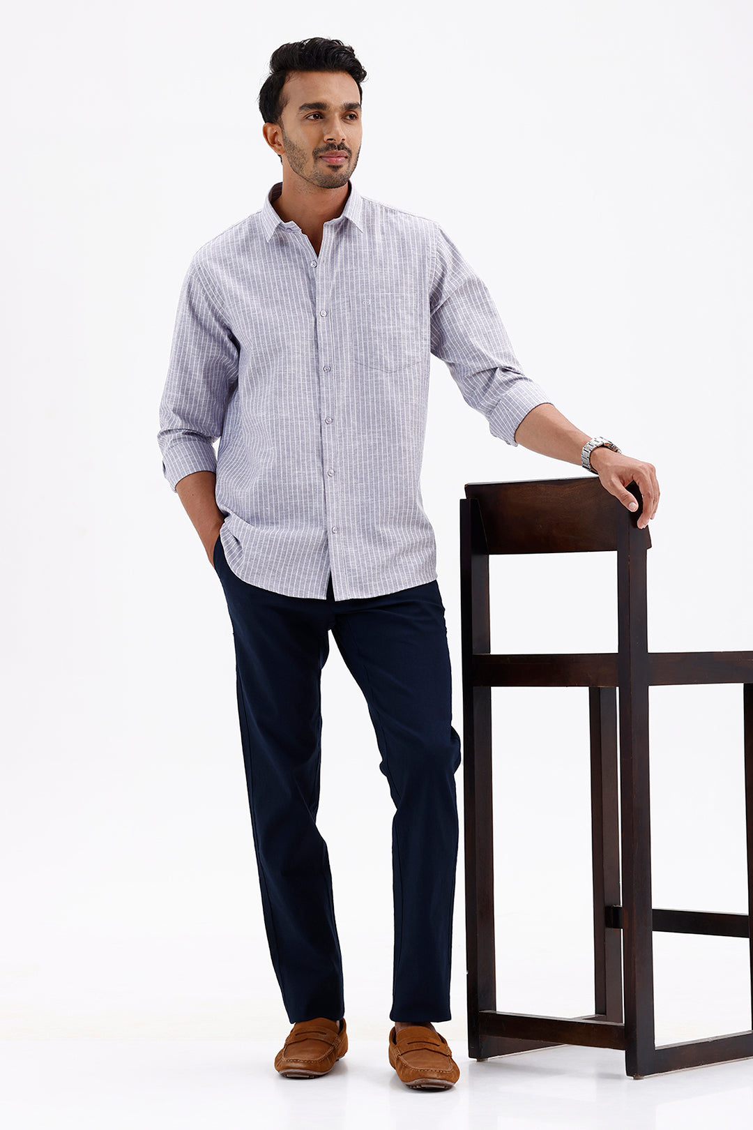 Premium Misty Purple Casual Shirt for Men