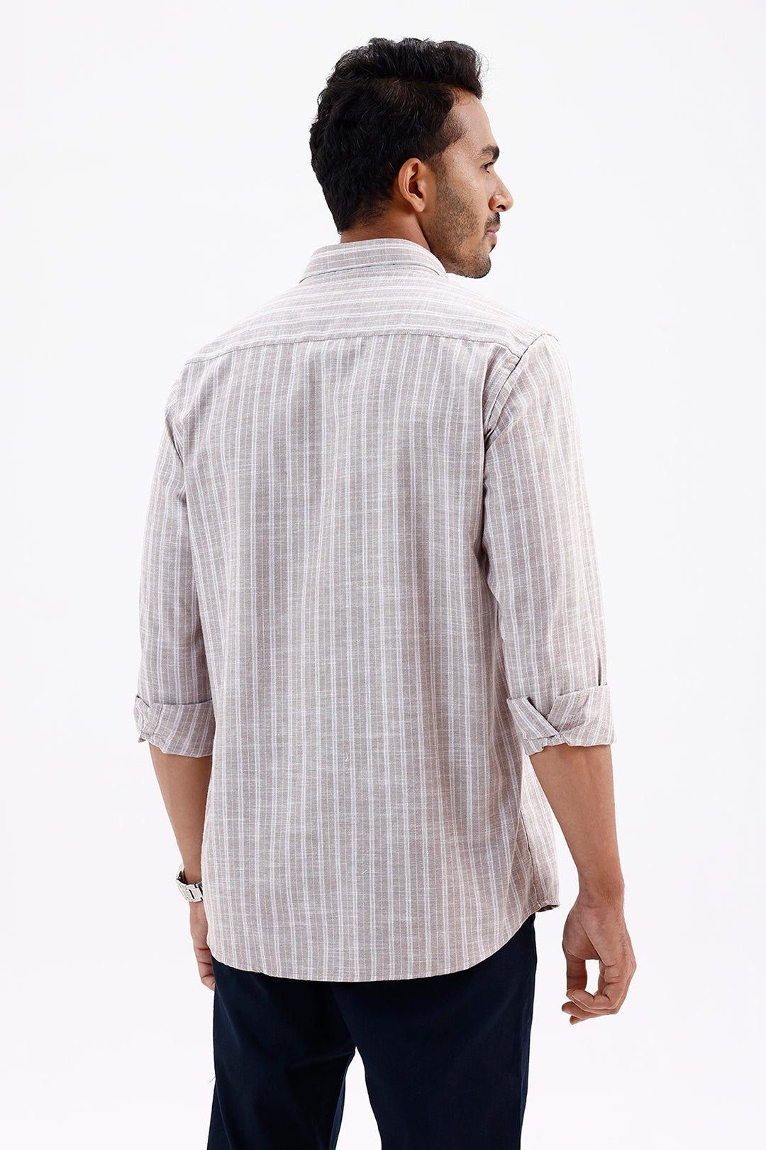 Jeta Men's Driftwood Cotton Casual Shirt