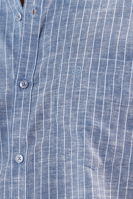 Ariser Men's Coastal Blue Shirt and Cream White Chino Trouser Combo