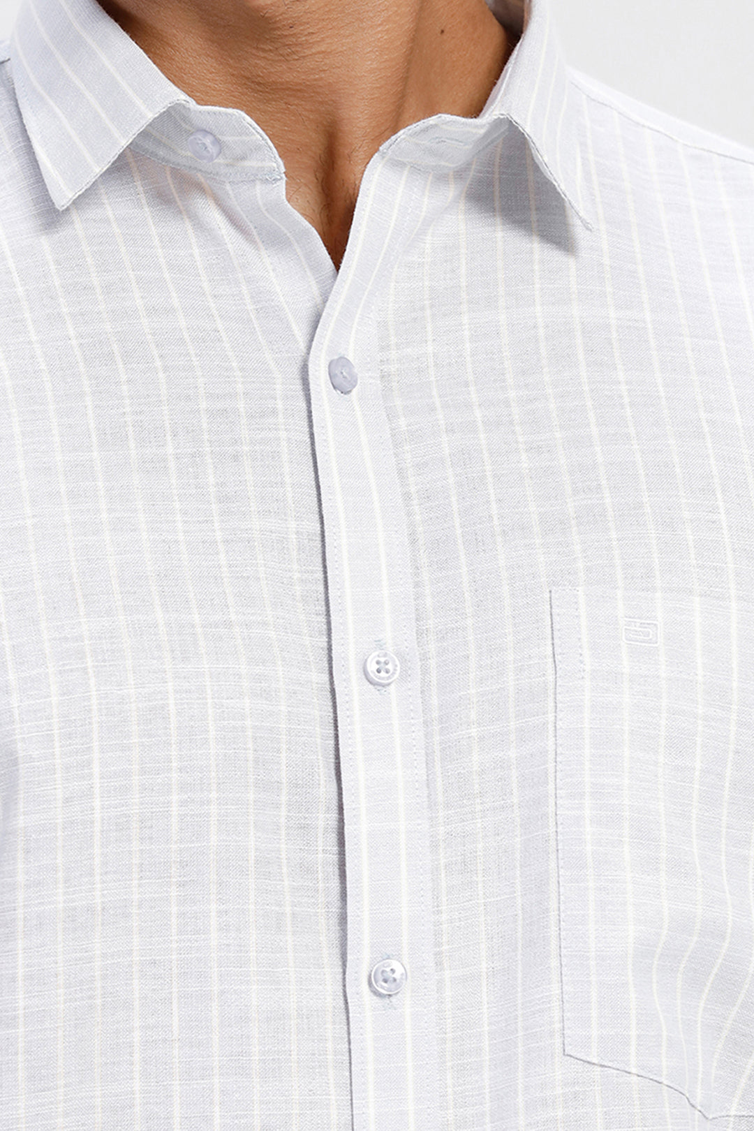 Ariser Men's Off White and Light Gray Shirt with Black Chino Trouser Combo