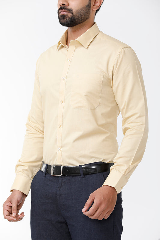 Zurich -  Yellow Formal Shirts for Men | Ariser