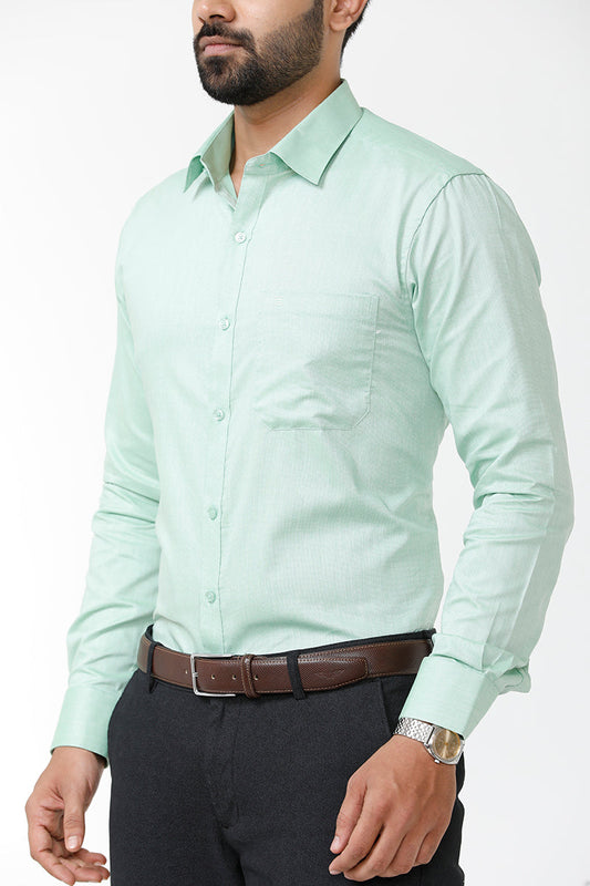 Luxor - Light Green Formal Shirts for Men | Ariser